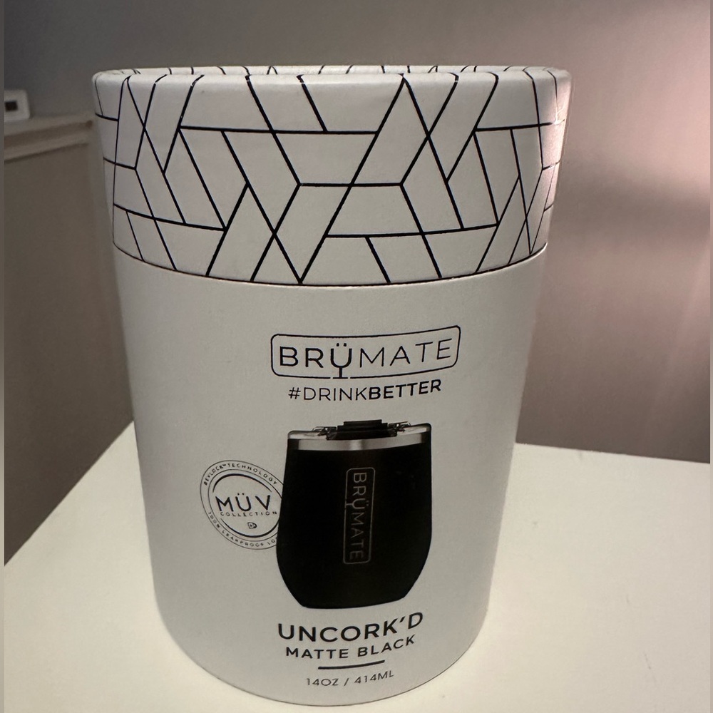 BrüMate Uncork'd Matte Black Tumbler